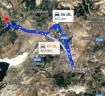 ISPARTA KEÇİBORLU KOZLUCA MAH.1.014M² TARLA SATILIK - ISPARTA KEÇİBORLU fotoğraf 3